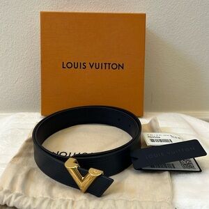 Authentic Louis Vuitton Epi Leather Belt
